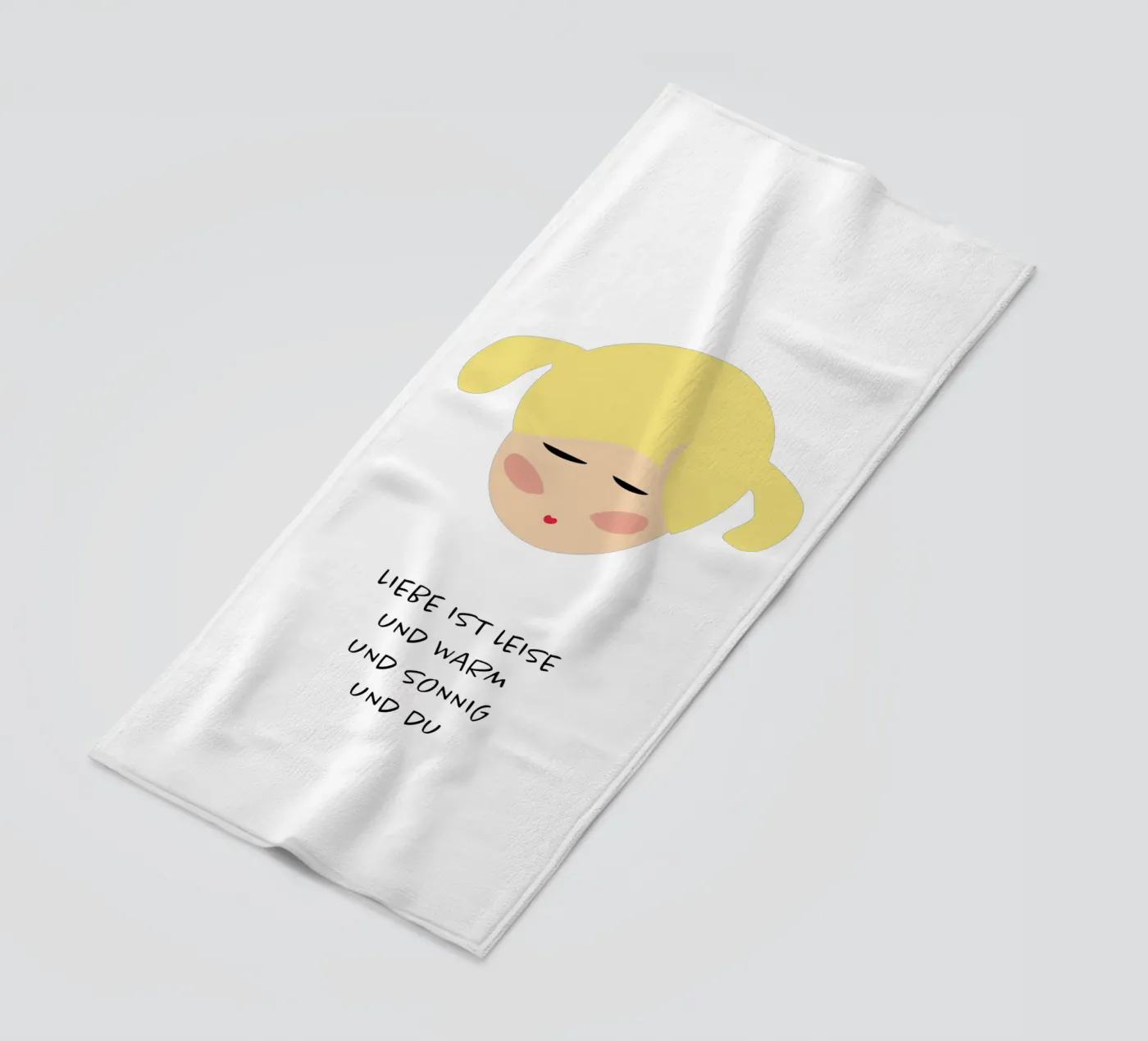 amore sei tu telo mare da FRICKE DESIGN