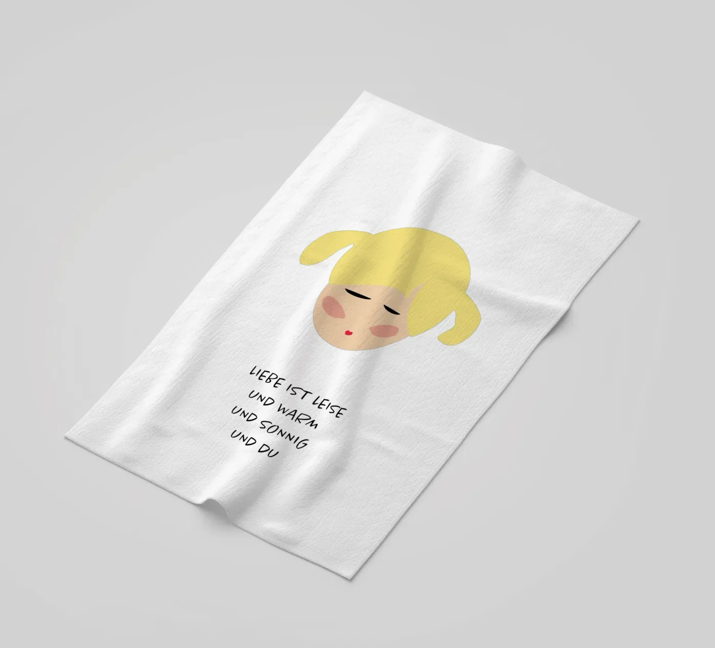 amore sei tu telo mare da FRICKE DESIGN