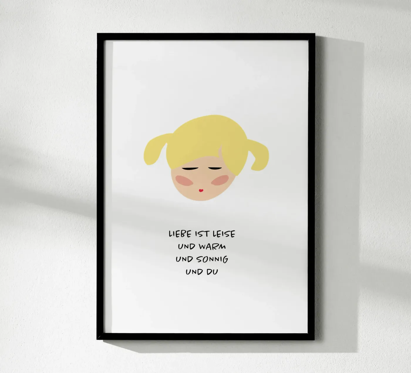 liebe bist du Poster von FRICKE DESIGN