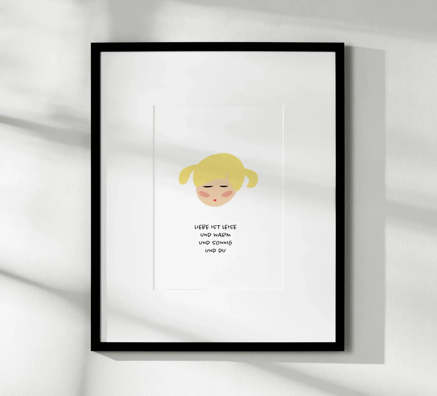 liebe bist du Poster von FRICKE DESIGN