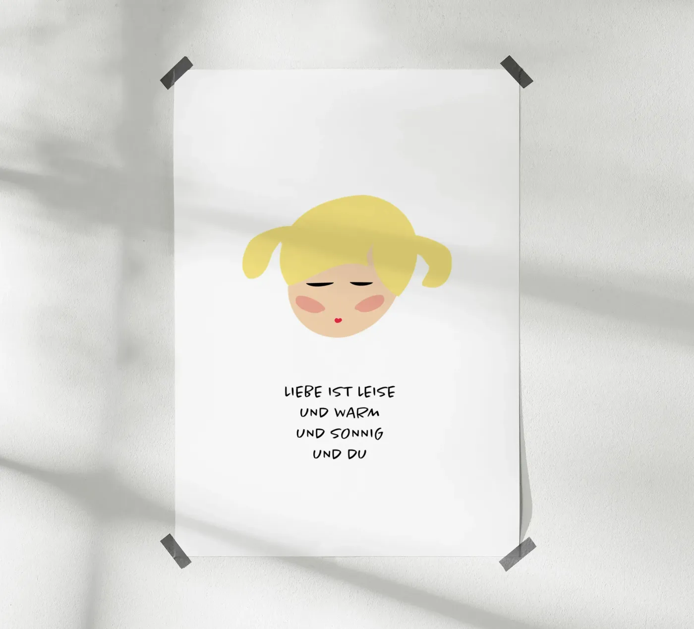 liebe bist du Poster von FRICKE DESIGN