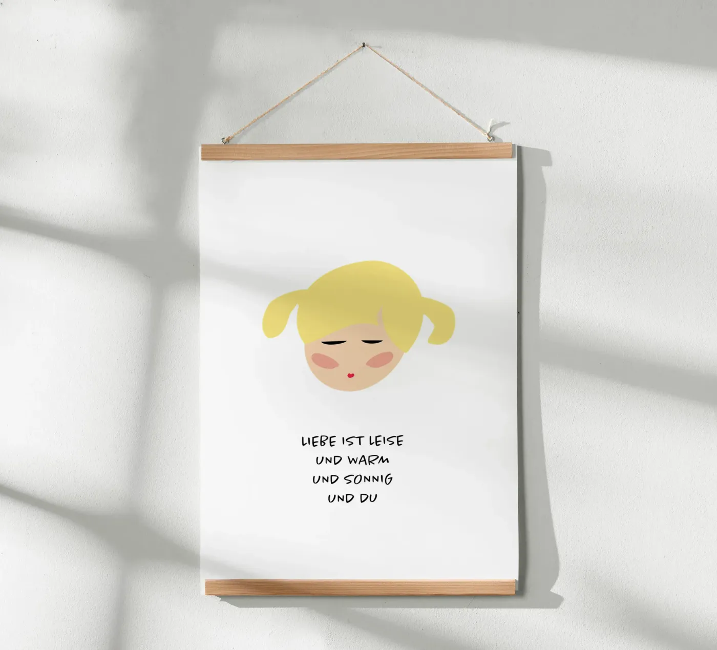 liebe bist du Poster von FRICKE DESIGN