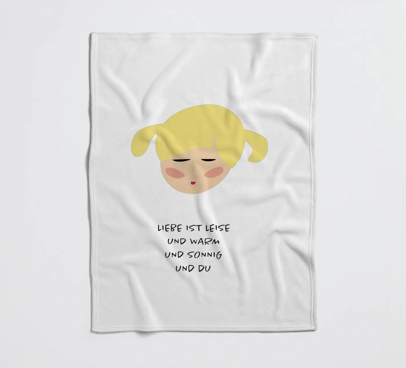 love is you coperta in pile da FRICKE DESIGN