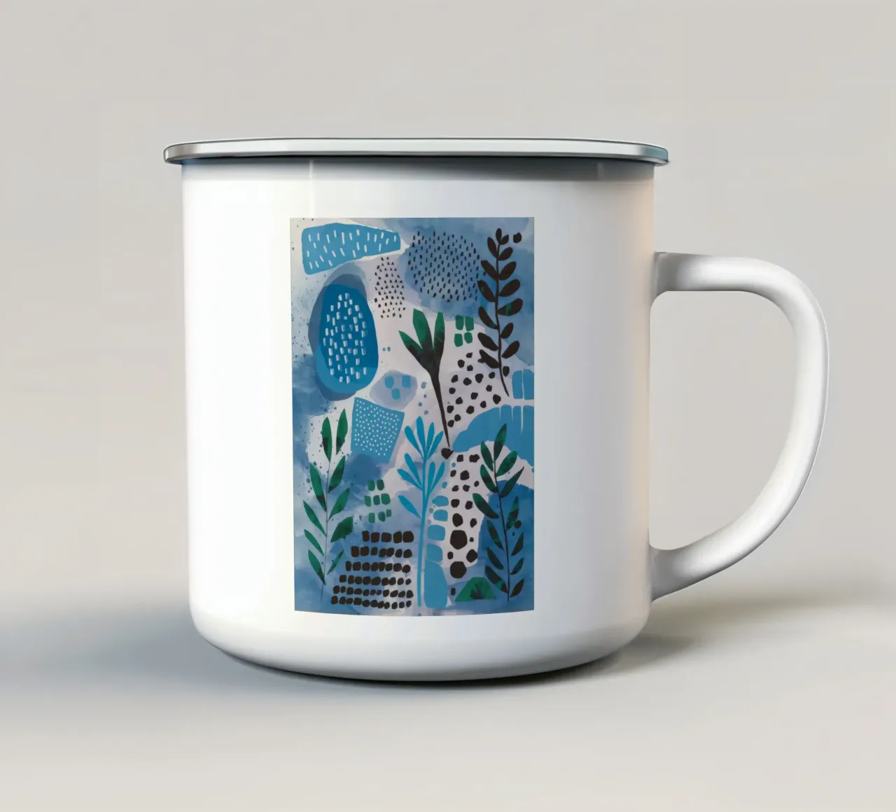 Tranquillità del giardino oceanico tazza in smalto da Zep Layers