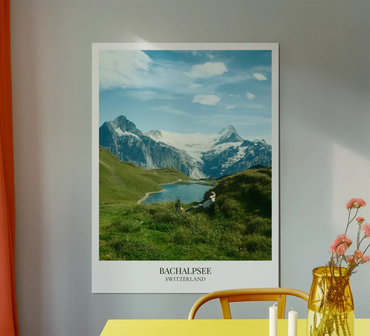 Bachalpsee: Switzerland poster met houten frame van FujiFrames