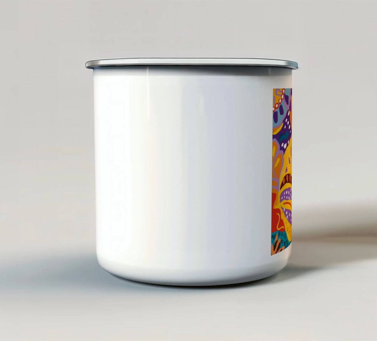 Fiore di fiamma del paradiso tazza in smalto da Zep Layers
