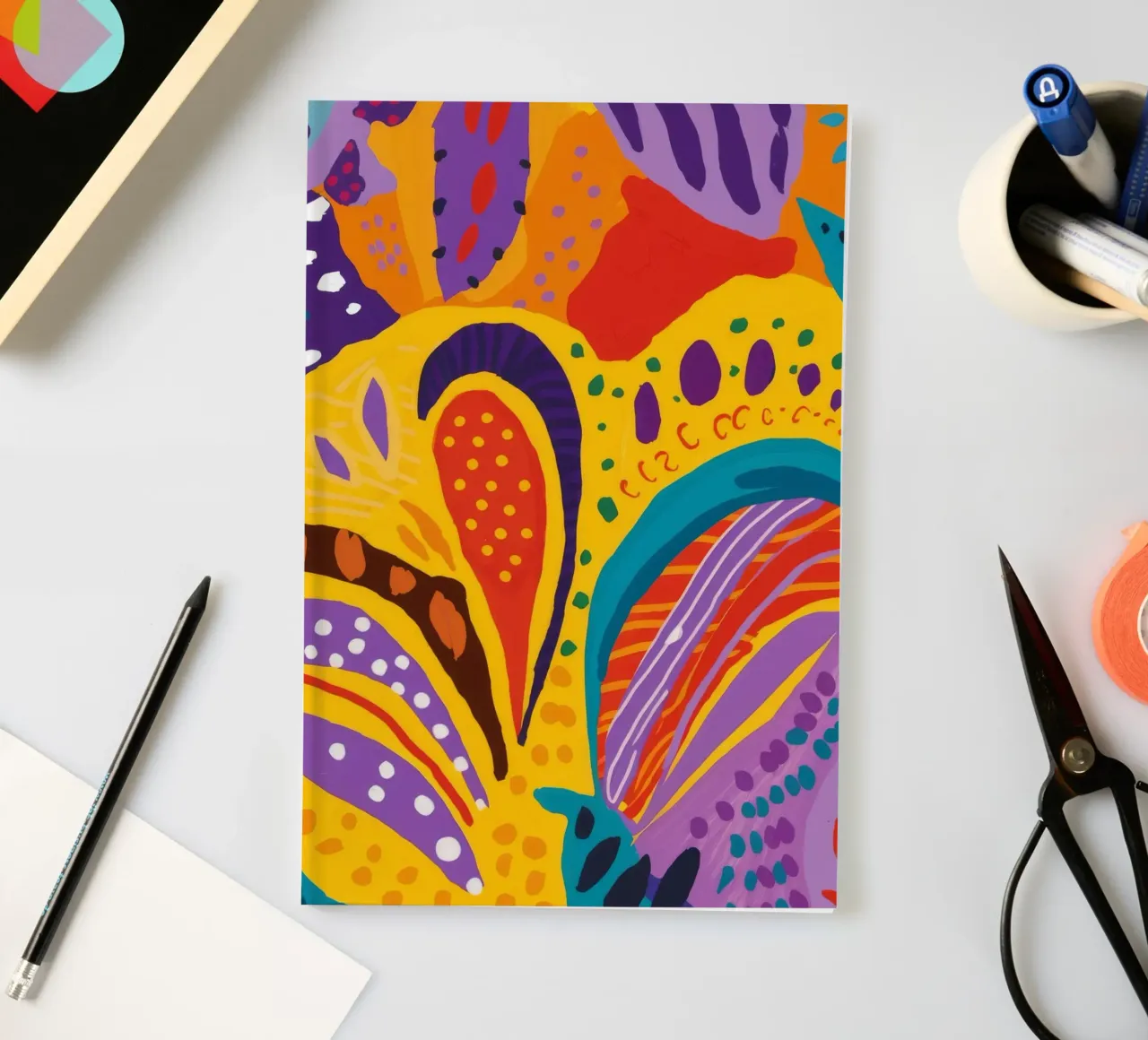 Paradise Flame Bloom notebook by Zep Layers