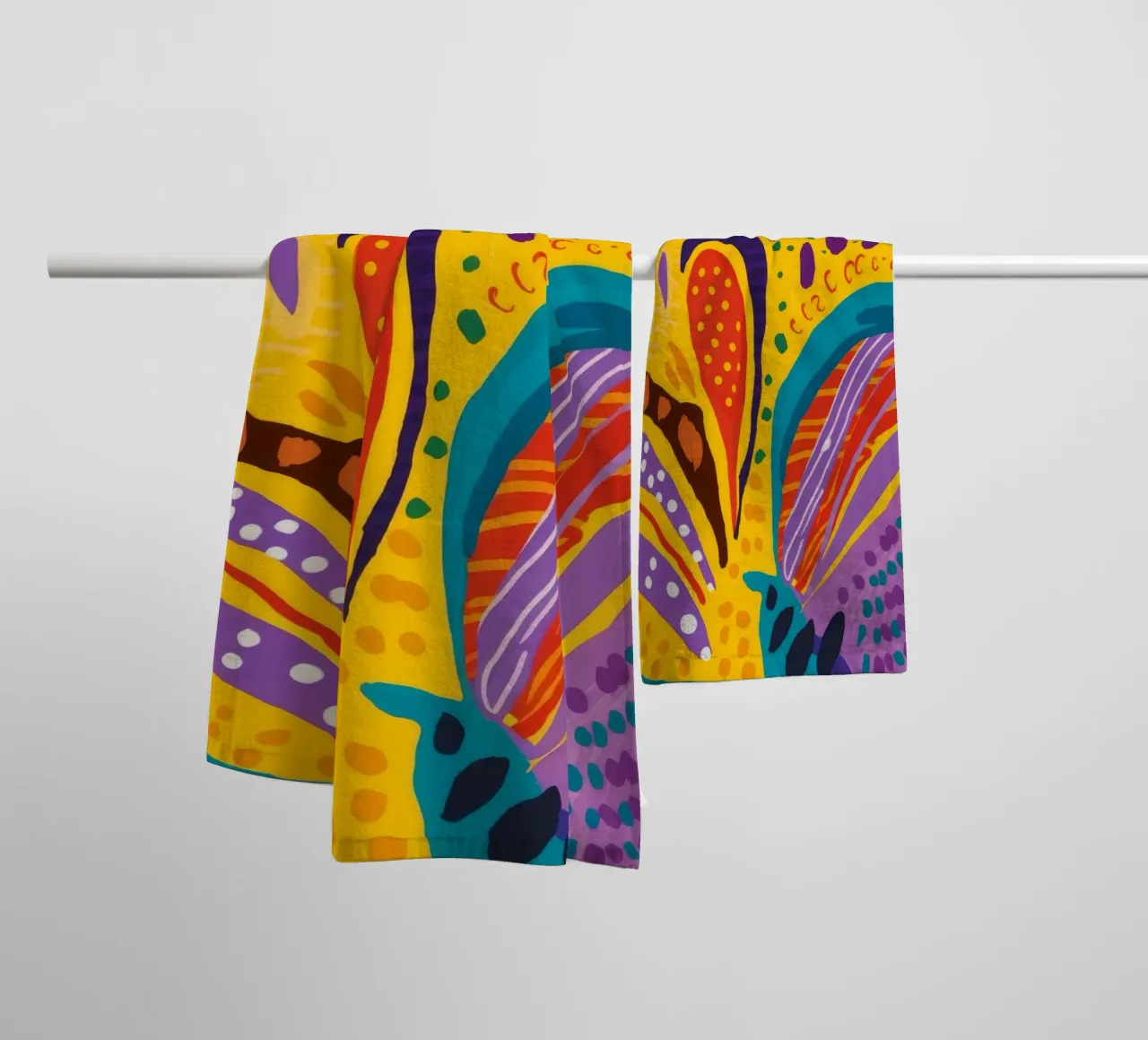 Fiore di fiamma del paradiso asciugamano da bagno da Zep Layers