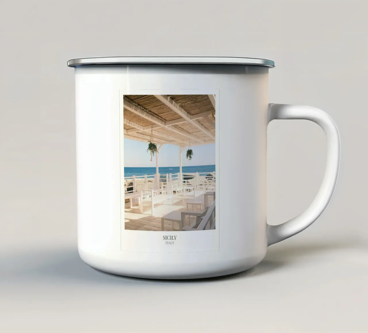 Sicily II: Italy tazza in smalto da FujiFrames