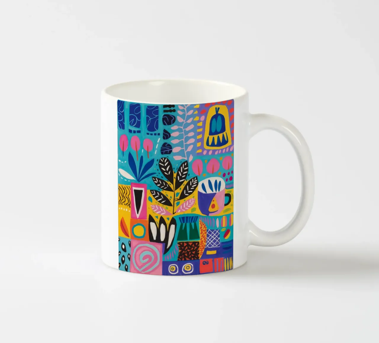 Patterned Nature Harmony ceramic mug by Zep Layers