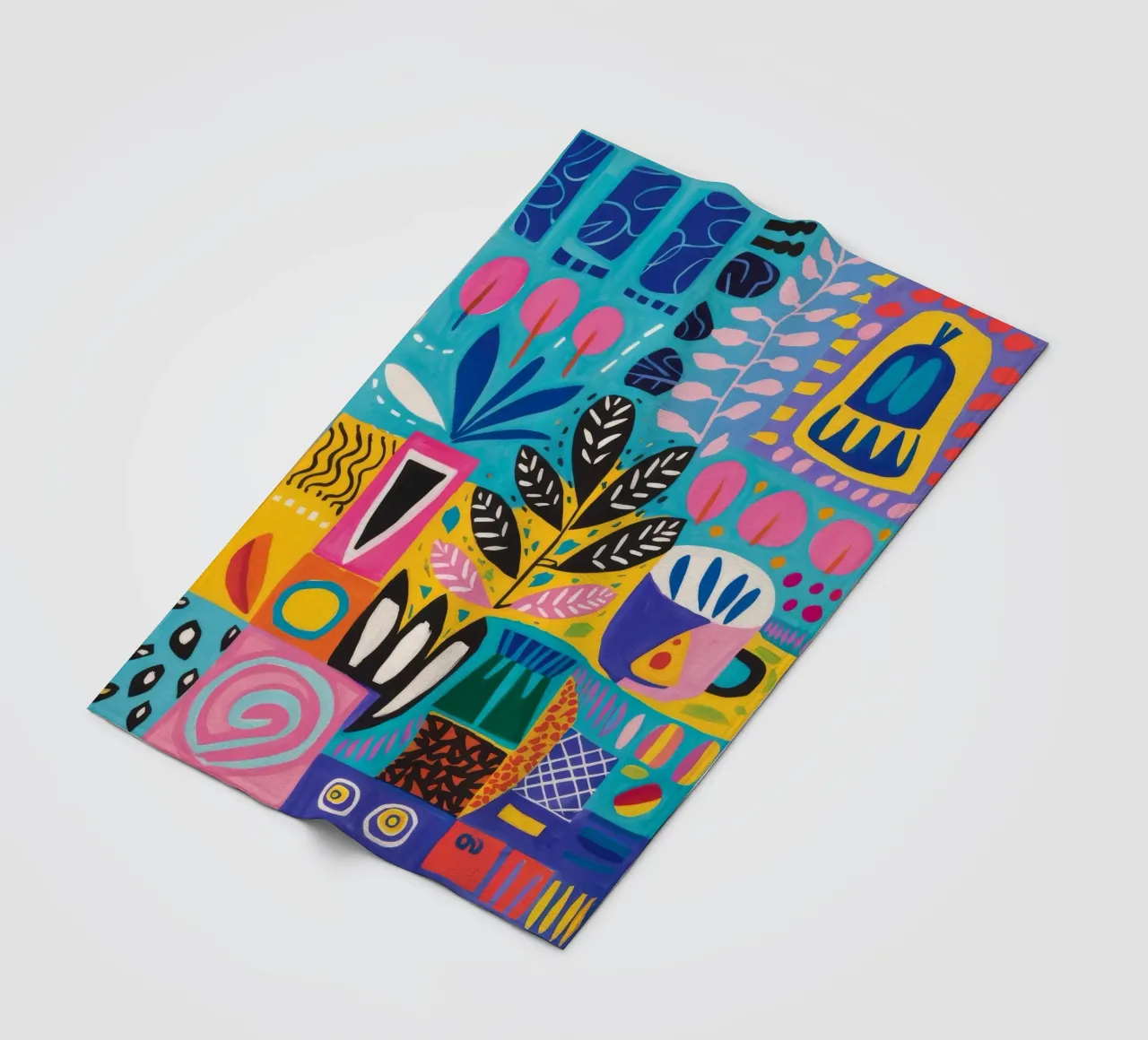 Gemusterte Natur Harmonie Fleecedecke von Zep Layers