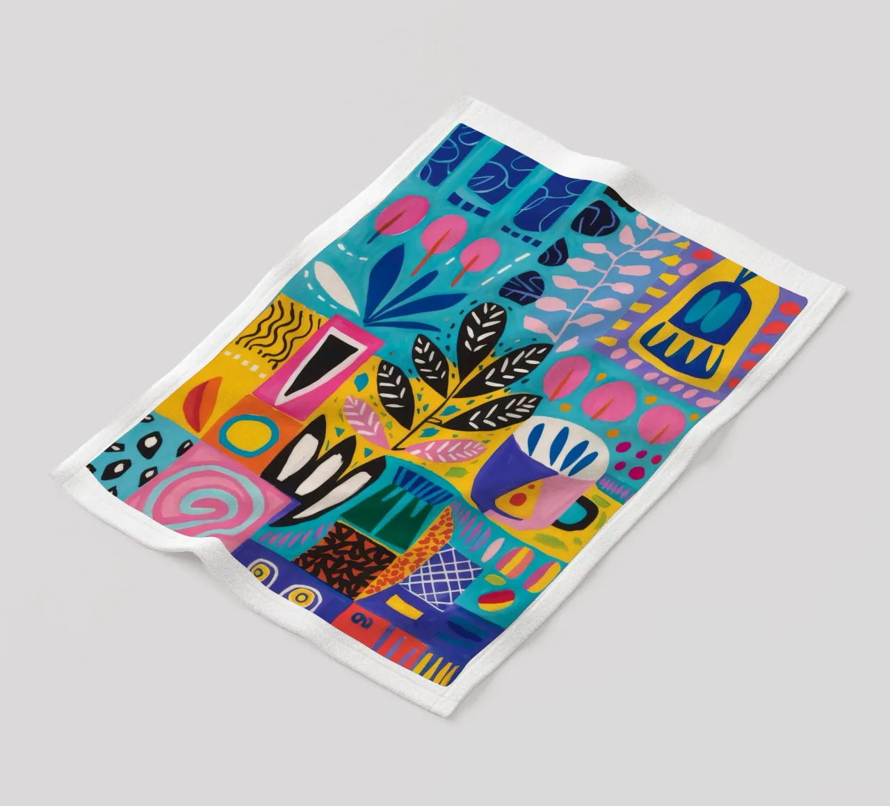 Gemusterte Natur Harmonie Fleecedecke von Zep Layers