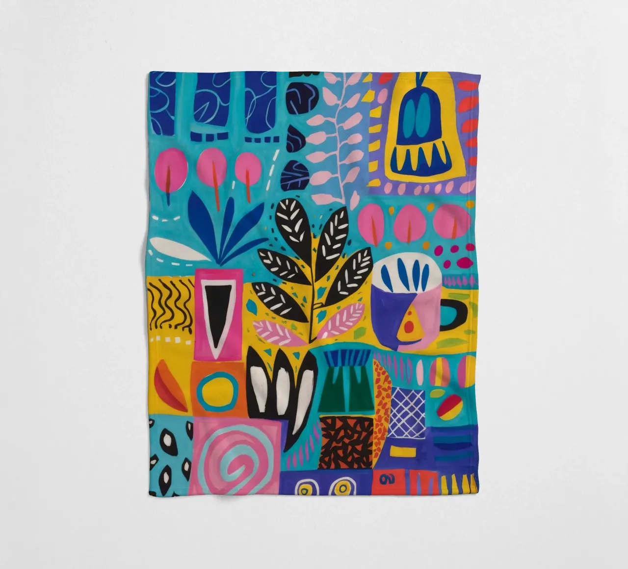 Gemusterte Natur Harmonie Fleecedecke von Zep Layers