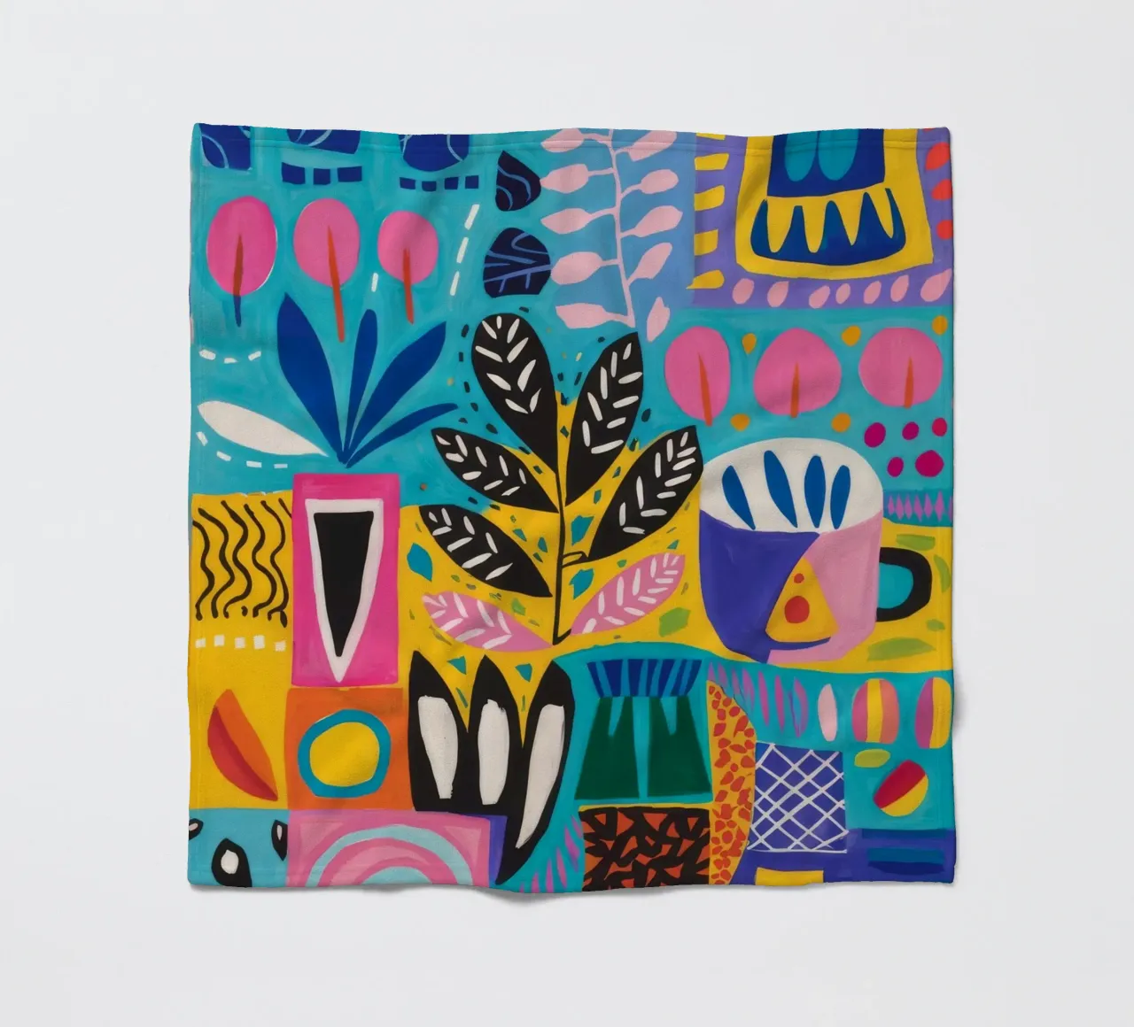 Gemusterte Natur Harmonie Fleecedecke von Zep Layers