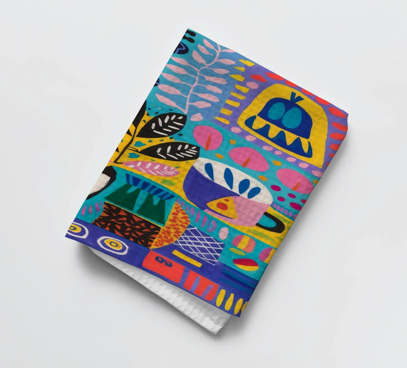 Patterned Nature Harmony tea towel by Zep Layers