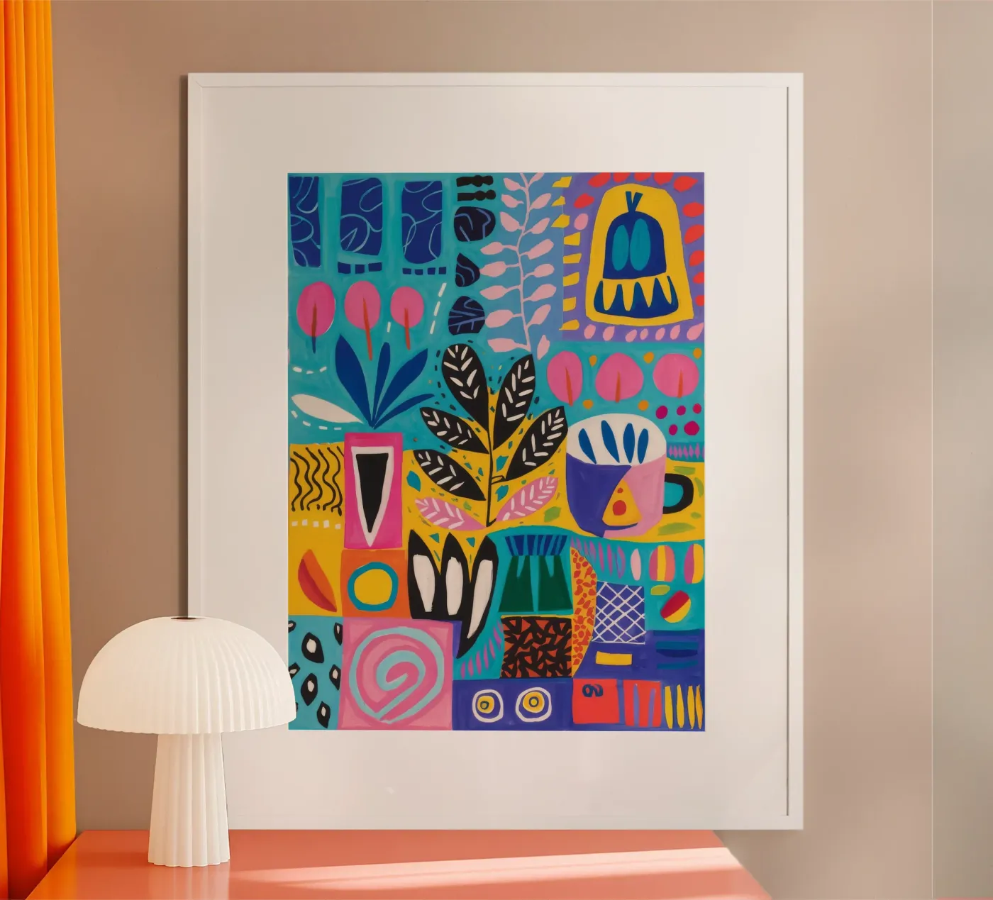 Gemusterte Natur Harmonie Poster von Zep Layers