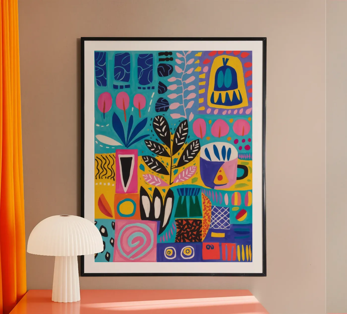 Gemusterte Natur Harmonie Poster von Zep Layers