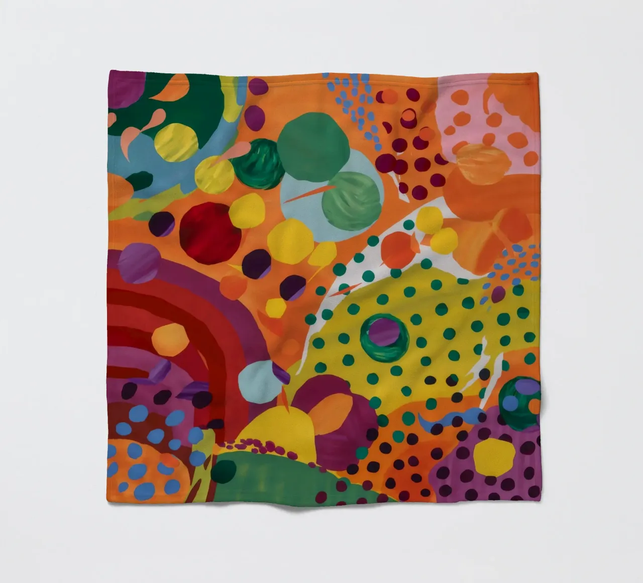 Bubble Bloom Festival fleece blanket by Zep Layers