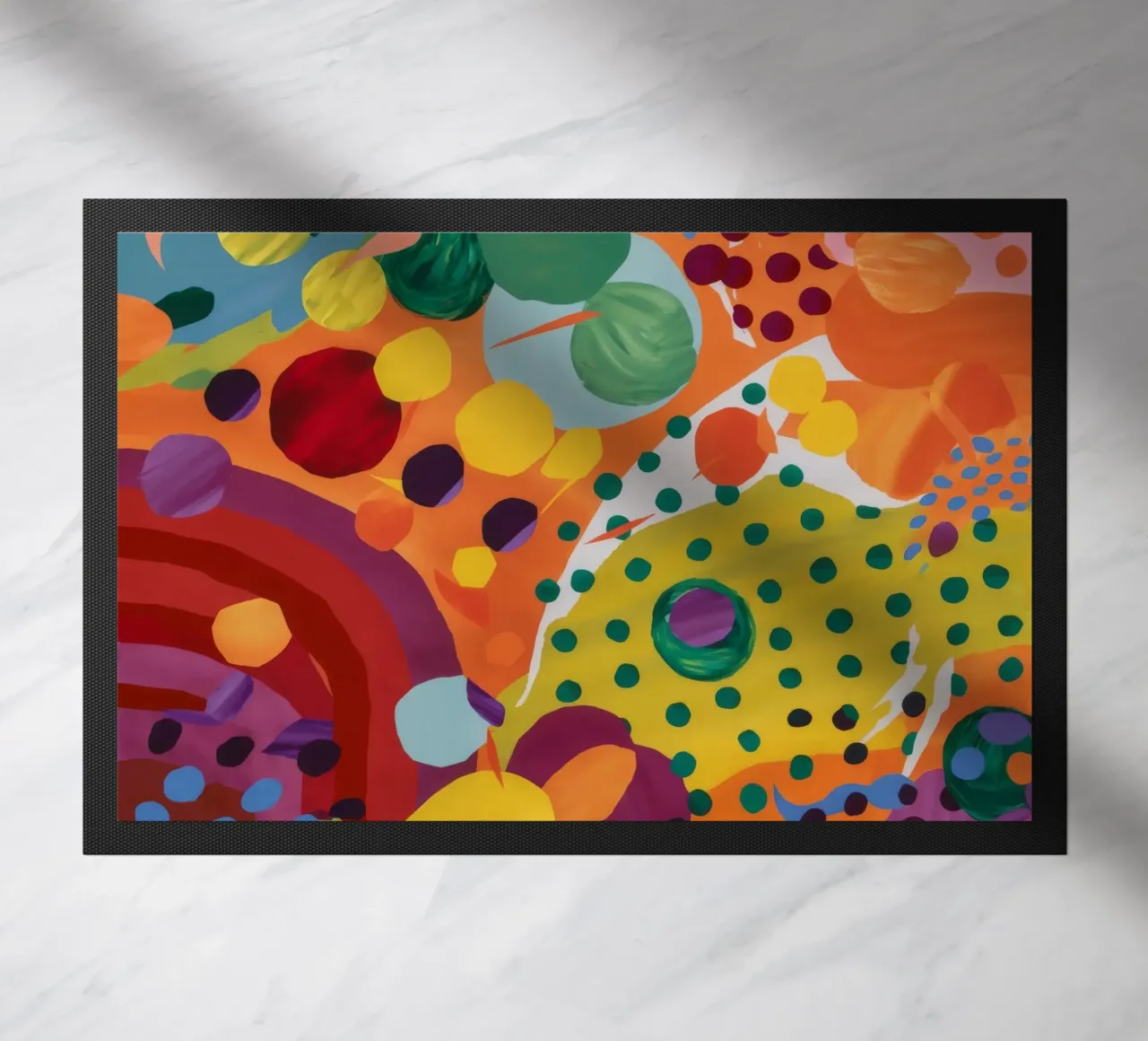 Bubble Bloom Festival doormat by Zep Layers