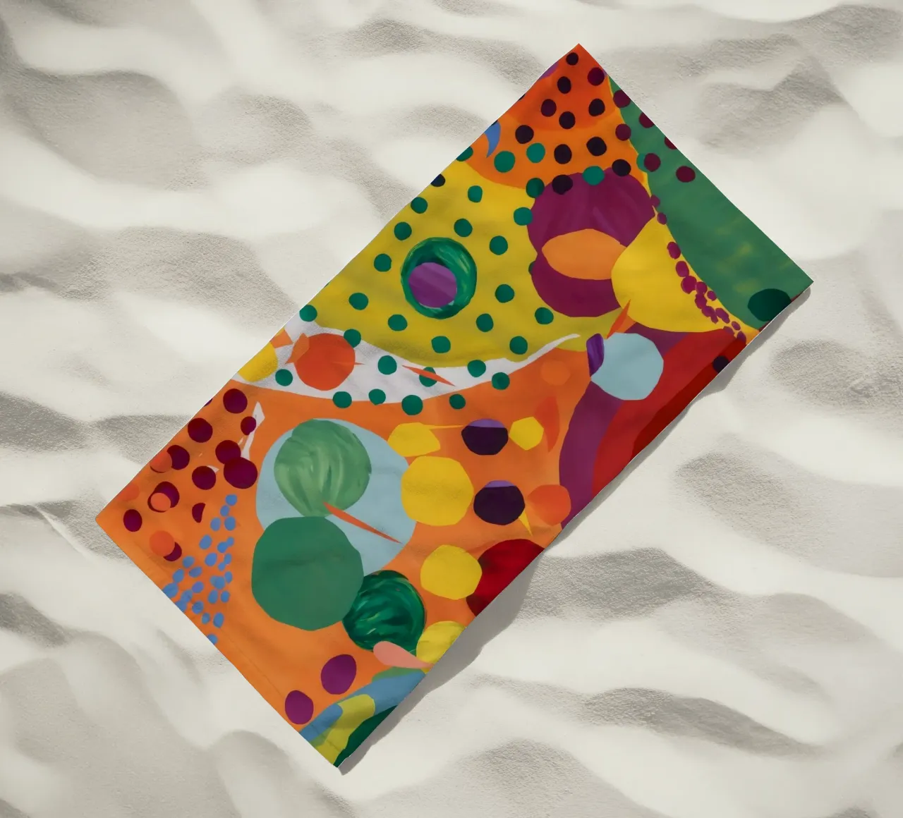 Bubble Bloom Festival beach towel by Zep Layers