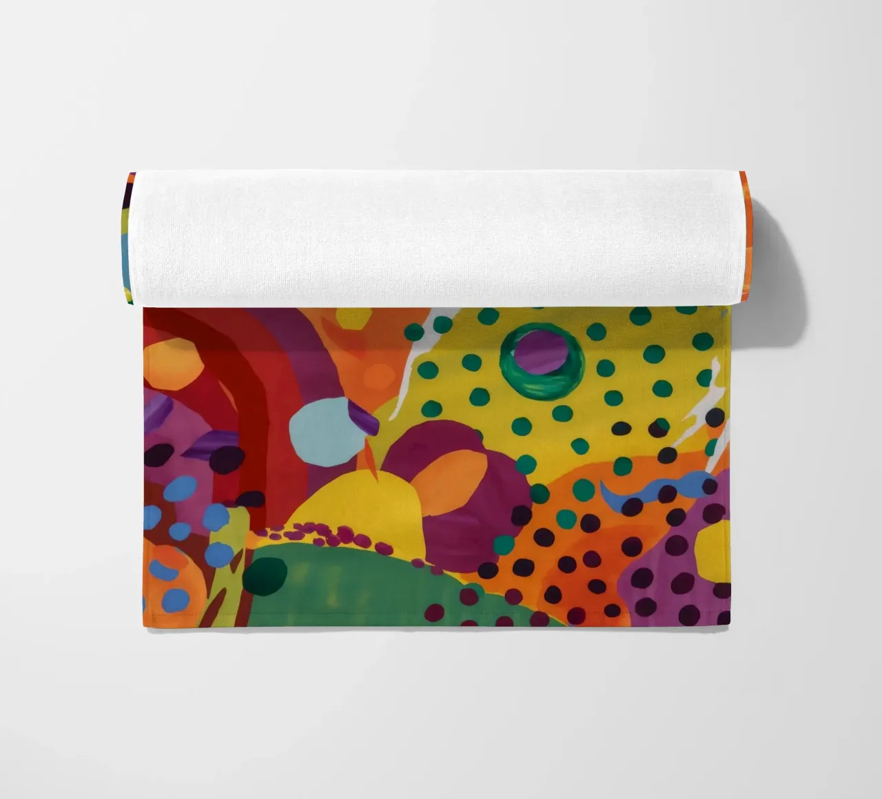 Bubble Bloom Festival beach towel by Zep Layers