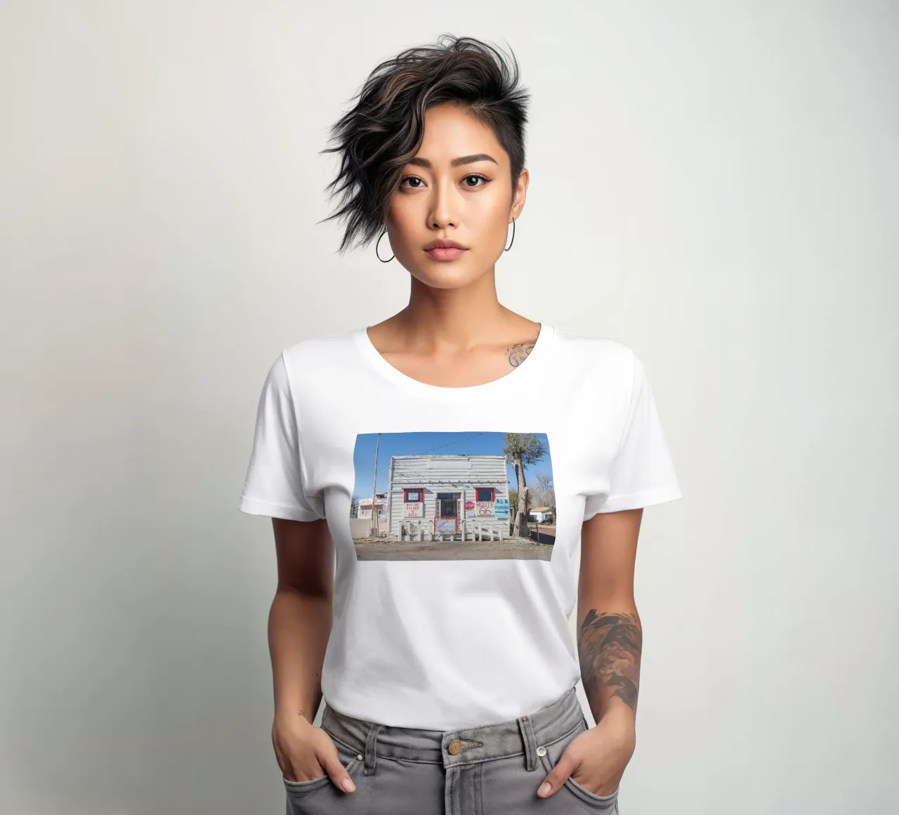R and R Ash Fork t-shirt da donna da Dave Hare Photography