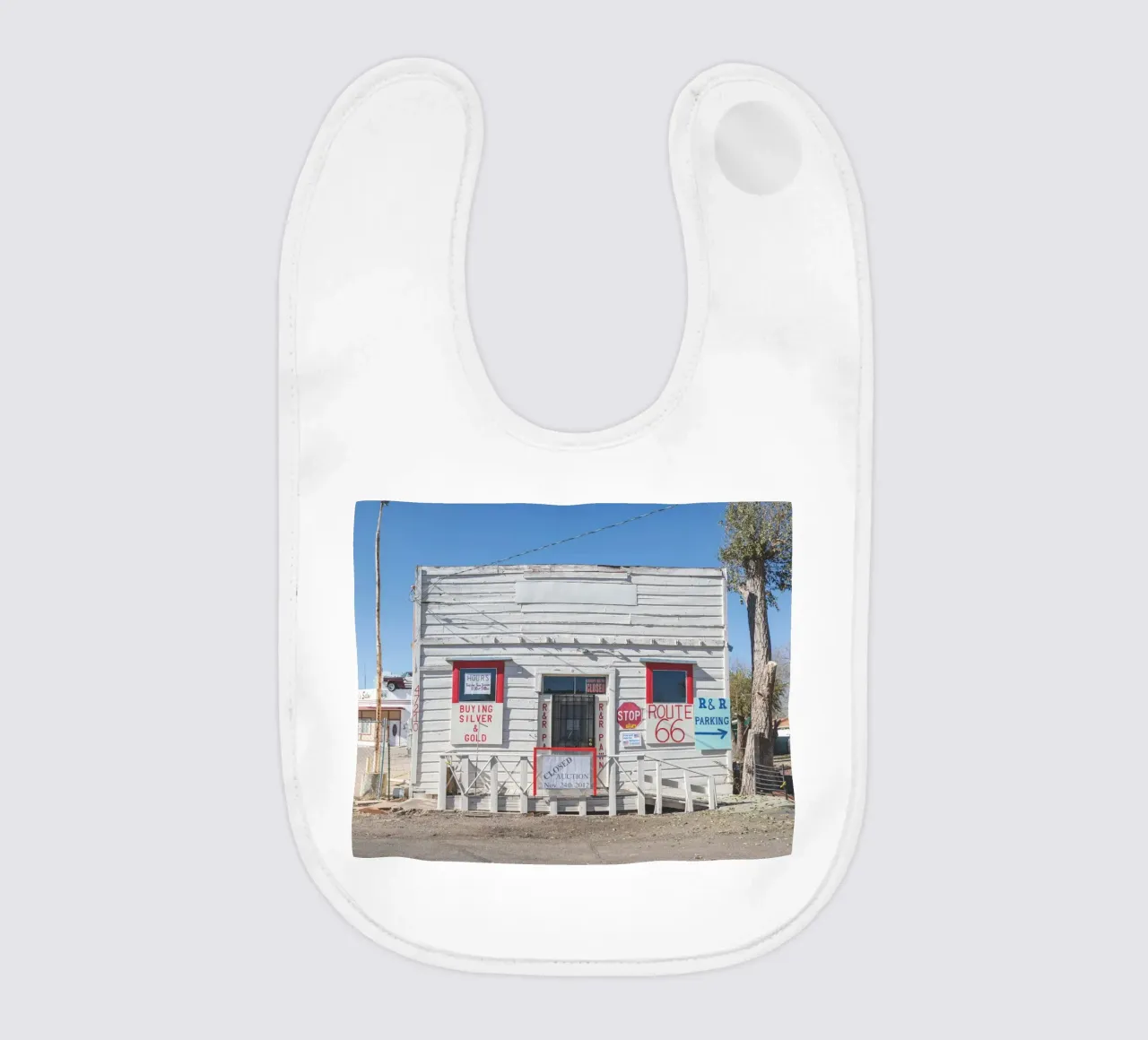 R and R Ash Fork baby bib by Dave Hare Photography
