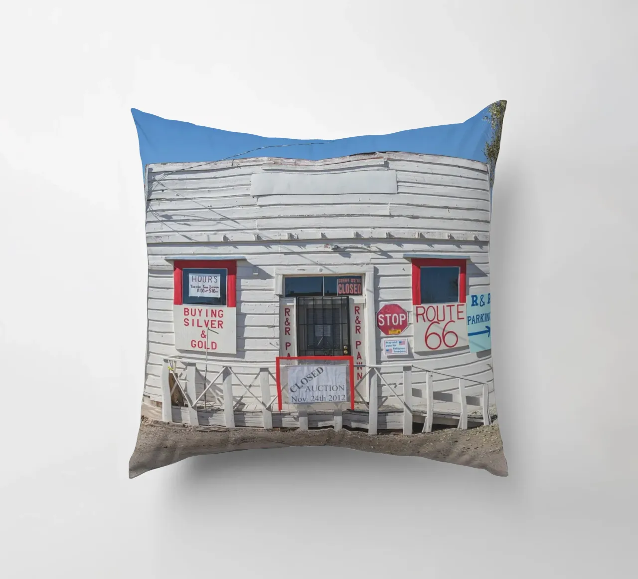 R and R Ash Fork cuscino da Dave Hare Photography