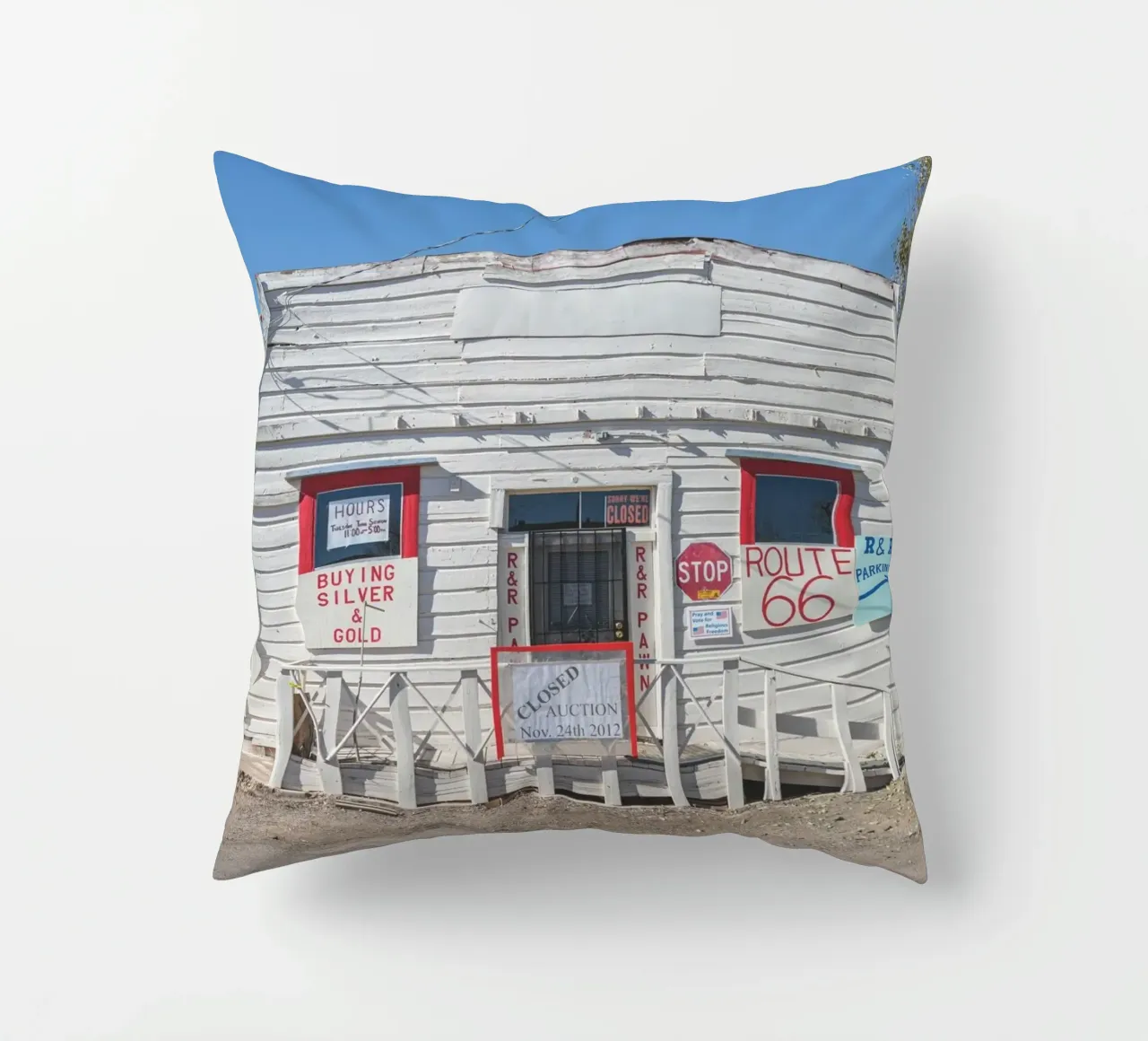 R and R Ash Fork cuscino da Dave Hare Photography