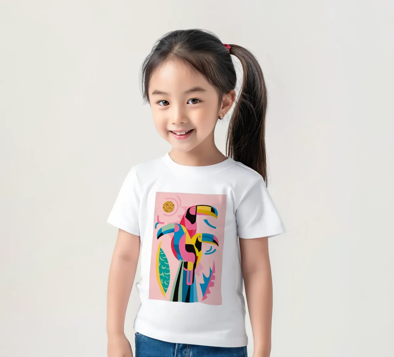 Toucan Carnival Song kids t-shirt by Zep Layers
