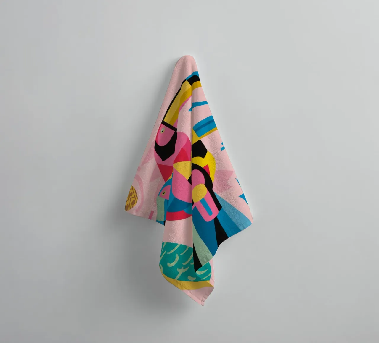 Toucan Carnival Song towel by Zep Layers