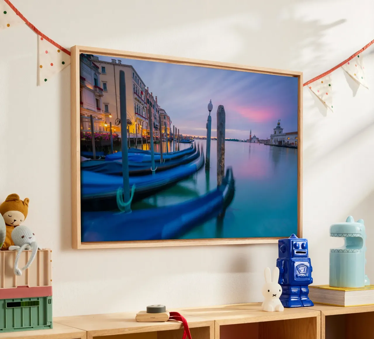 Venezia di velluto tela con Cornice a cassetta da PhotoVibe Decor