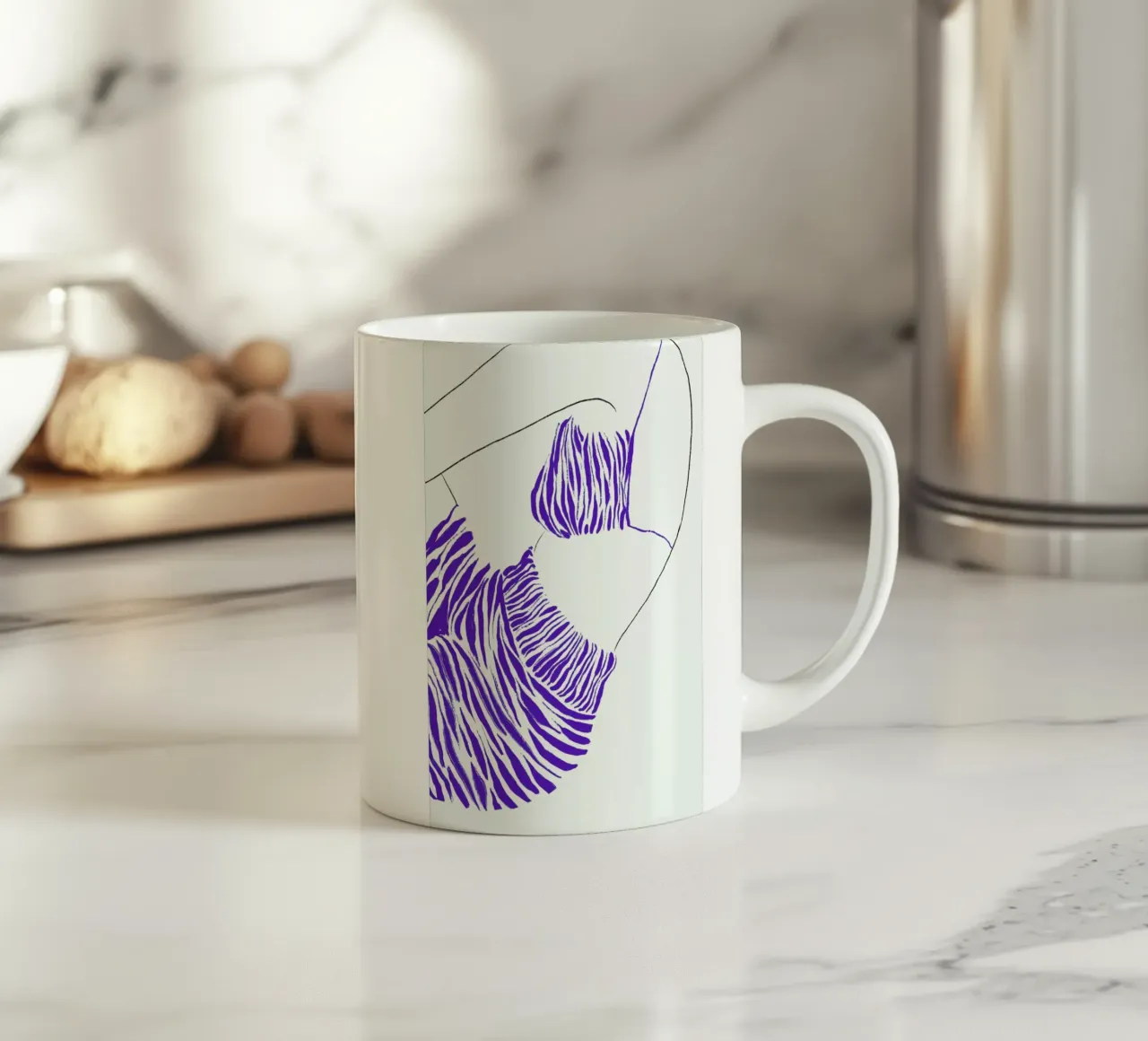 Waves in Silk tazza in ceramica da Graphite