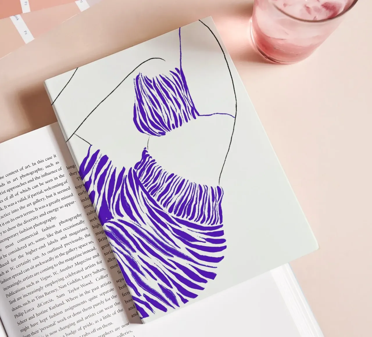Waves in Silk notebook by Graphite