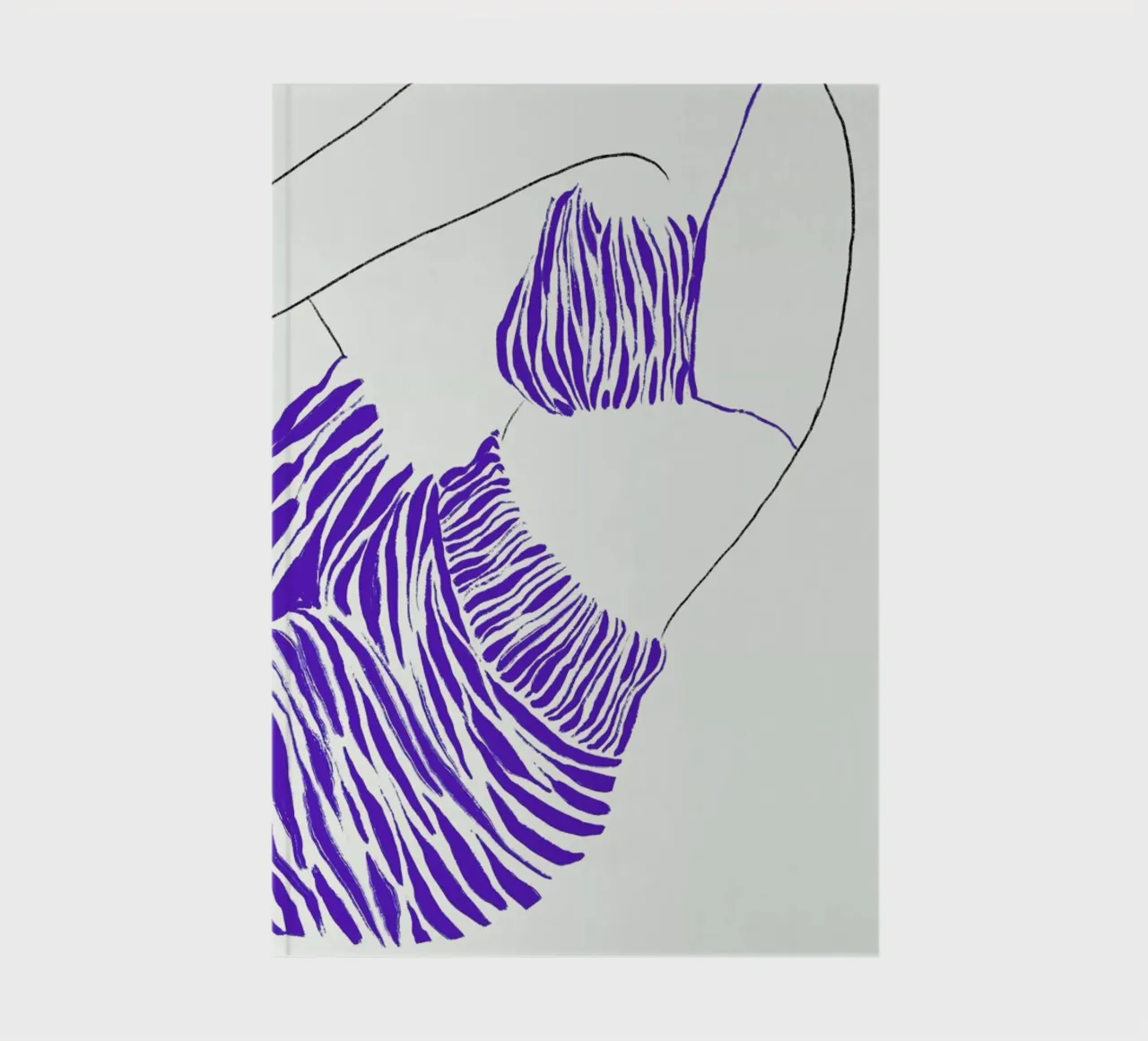 Waves in Silk notebook by Graphite
