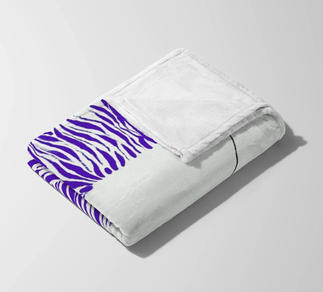 Waves in Silk fleece blanket by Graphite
