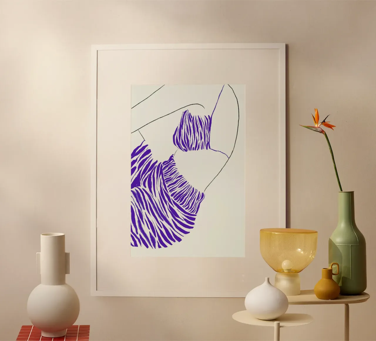 Waves in Silk hahnemühle by Graphite