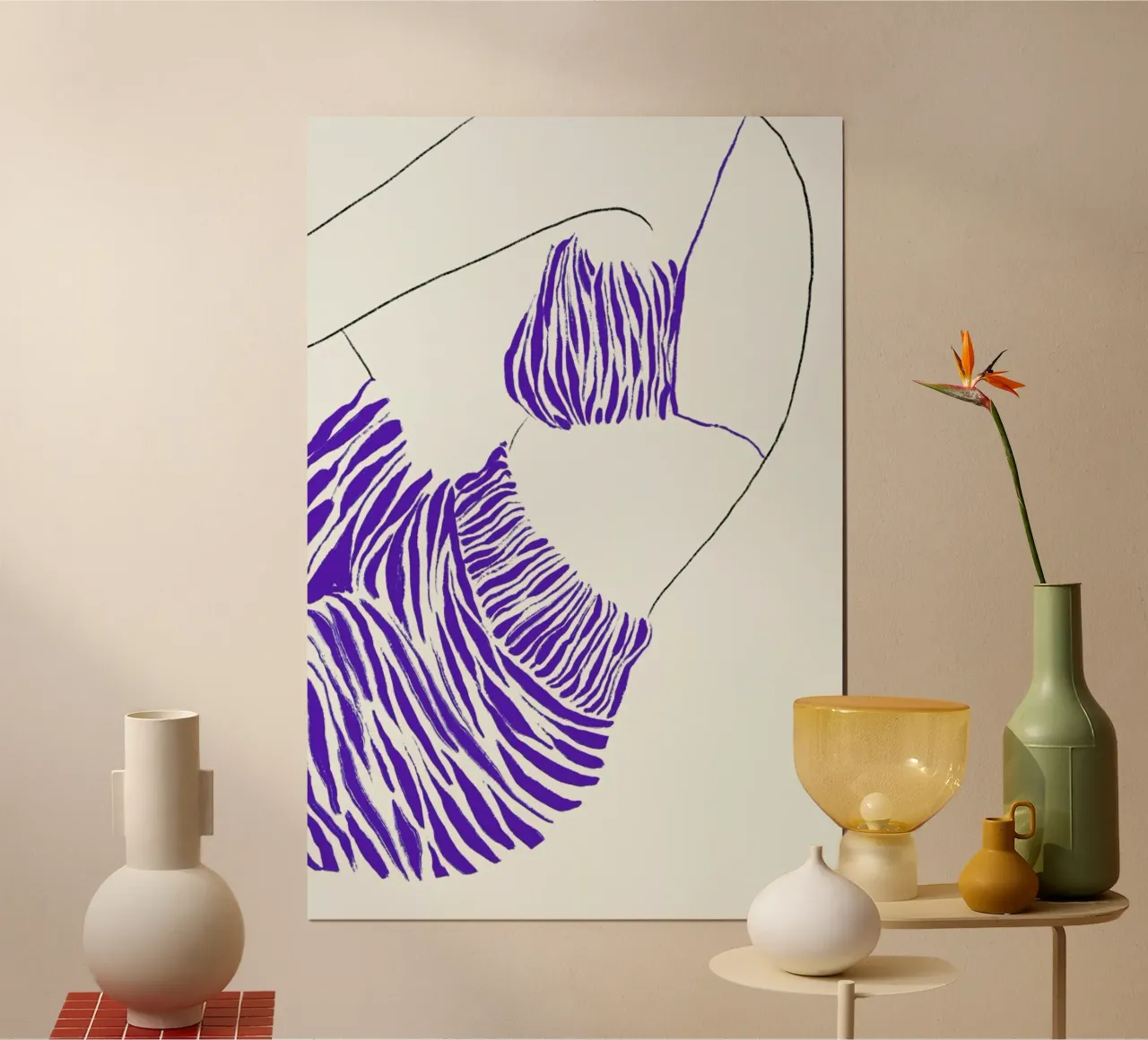 Waves in Silk hahnemühle by Graphite