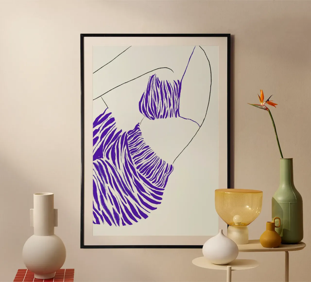 Waves in Silk hahnemühle by Graphite