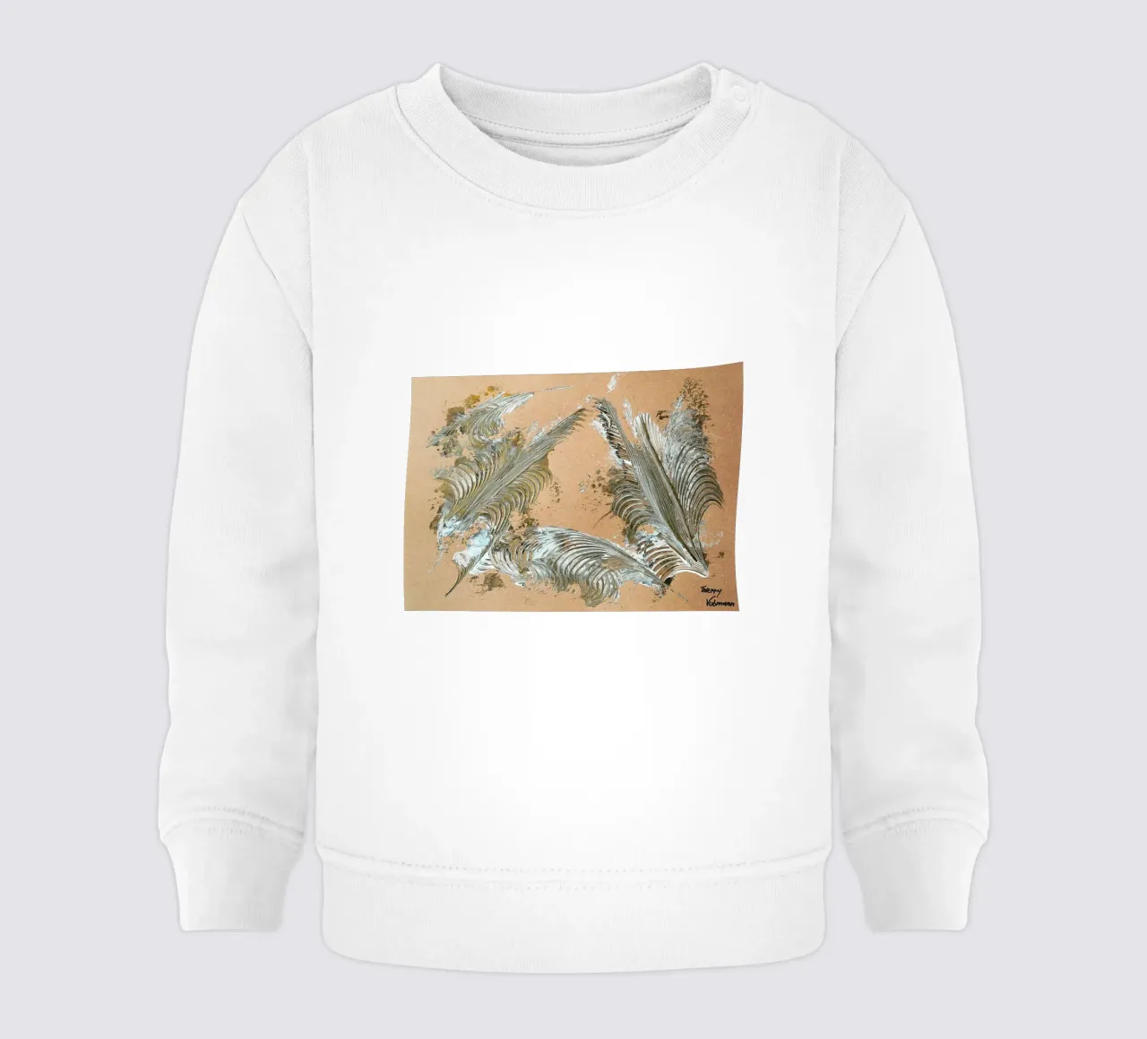 MESSAGE FROM THE HEART 33 Baby Sweatshirt von Thierry Vobmann Abstract painting