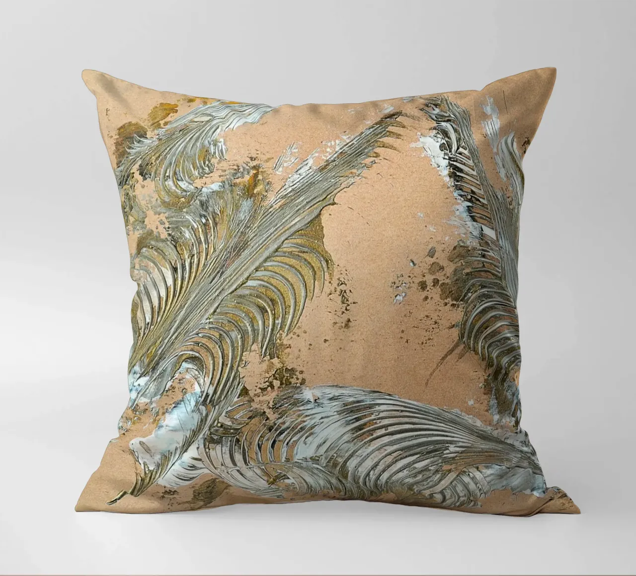 MESSAGE FROM THE HEART 33 cuscino da Thierry Vobmann Abstract painting