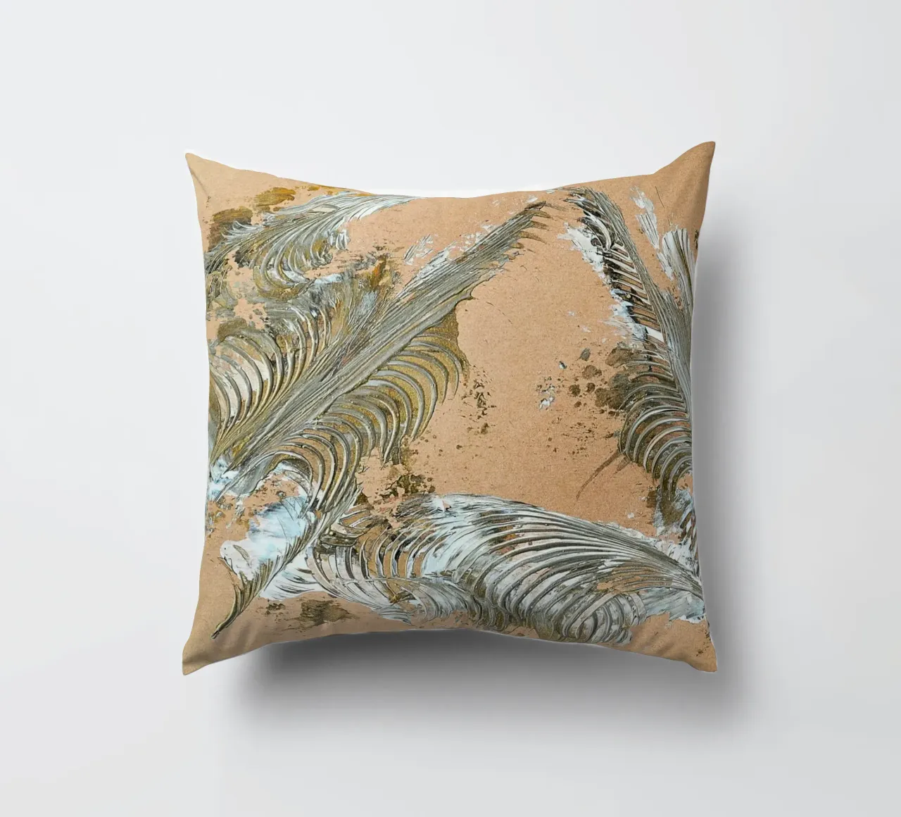 MESSAGE FROM THE HEART 33 cuscino da Thierry Vobmann Abstract painting