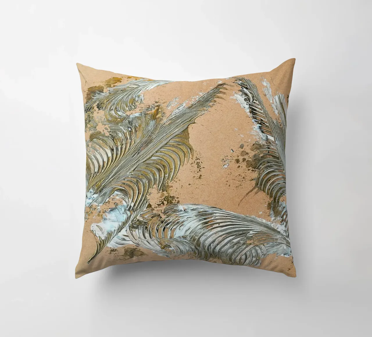 MESSAGE FROM THE HEART 33 cuscino da Thierry Vobmann Abstract painting