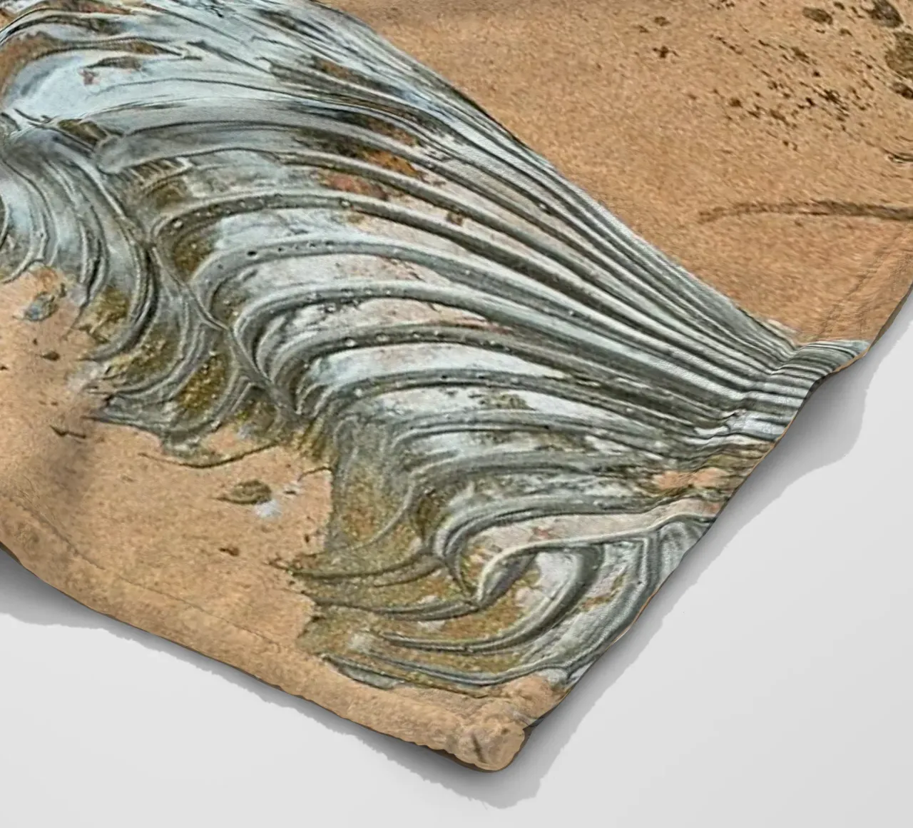 MESSAGE FROM THE HEART 33 coperta in pile da Thierry Vobmann Abstract painting