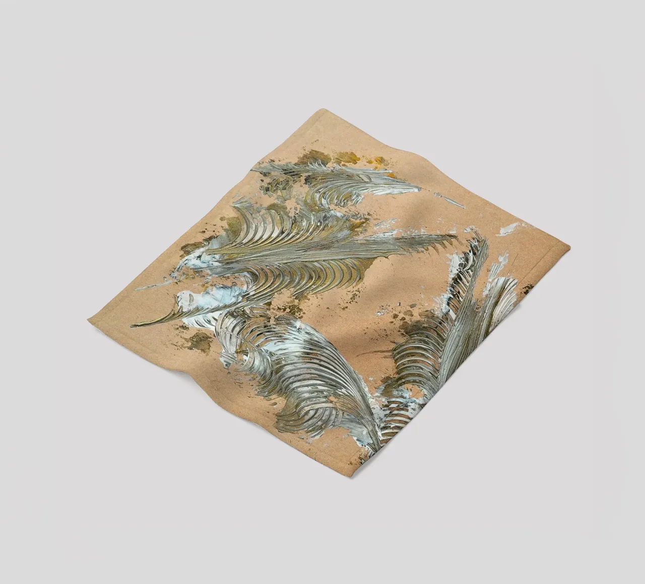 MESSAGE FROM THE HEART 33 coperta in pile da Thierry Vobmann Abstract painting