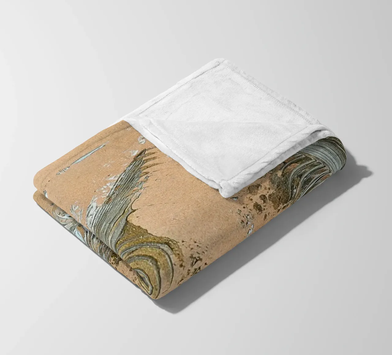 MESSAGE FROM THE HEART 33 fleece blanket by Thierry Vobmann Abstract painting