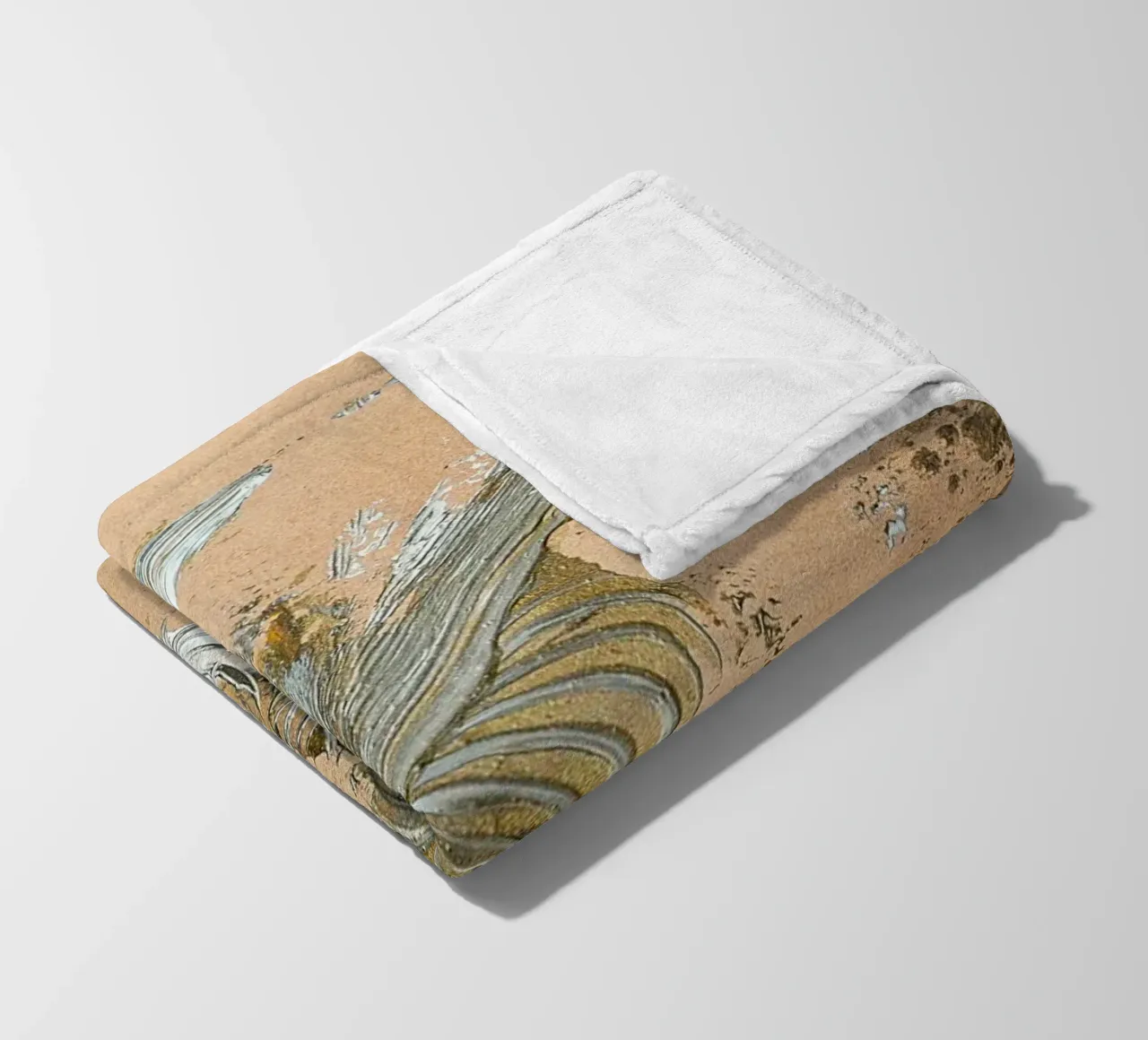 MESSAGE FROM THE HEART 33 fleece blanket by Thierry Vobmann Abstract painting
