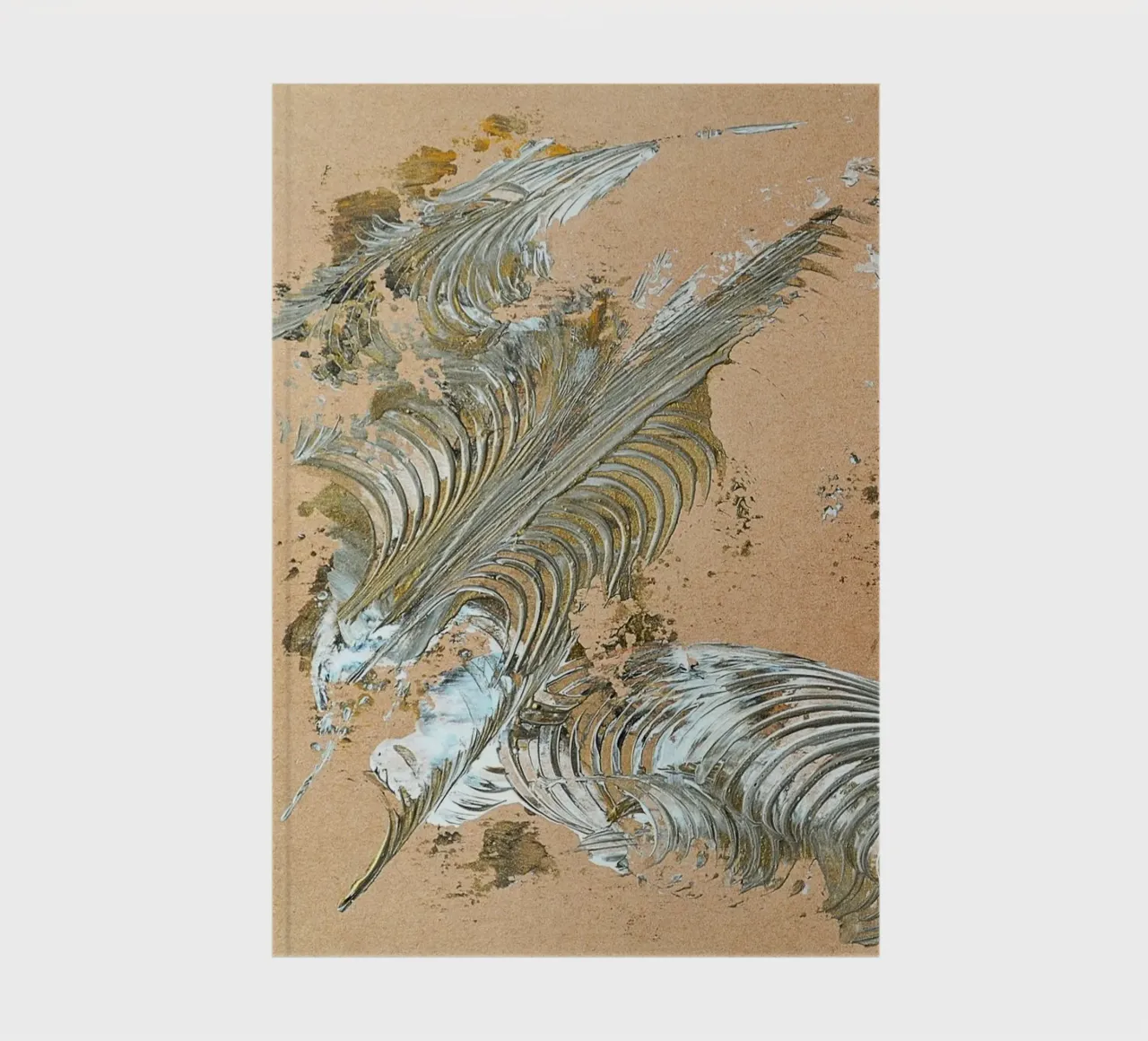 MESSAGE FROM THE HEART 33 notebook by Thierry Vobmann Abstract painting