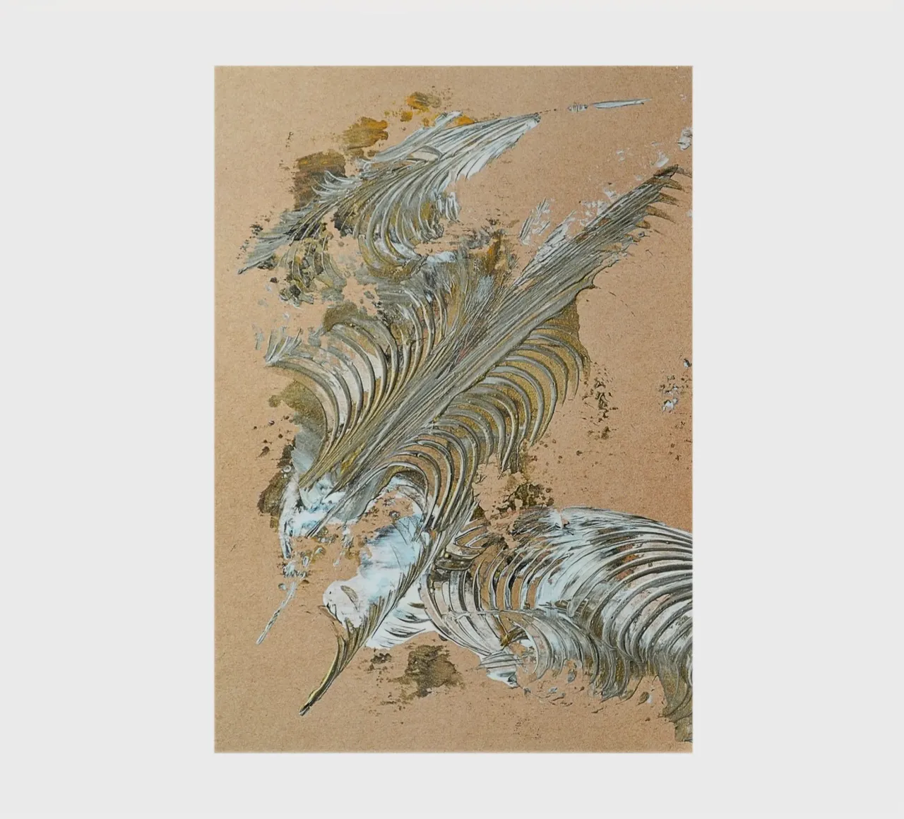 MESSAGE FROM THE HEART 33 notebook by Thierry Vobmann Abstract painting