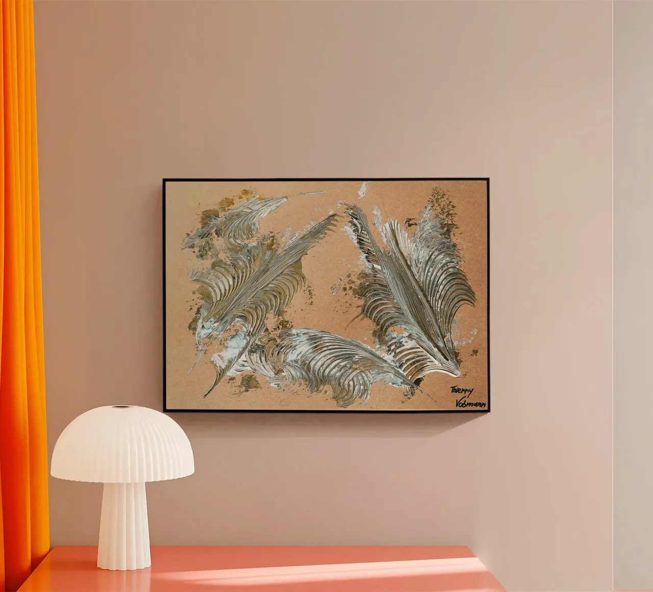 MESSAGE FROM THE HEART 33 plexiglass da Thierry Vobmann Abstract painting